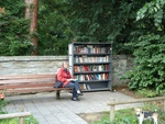 een openlucht-bibliotheekje