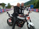 Kevin en Ik op zn bike